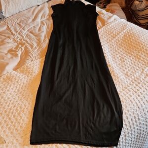 Elegant Black Sleeveless Bodycon Dress Medium